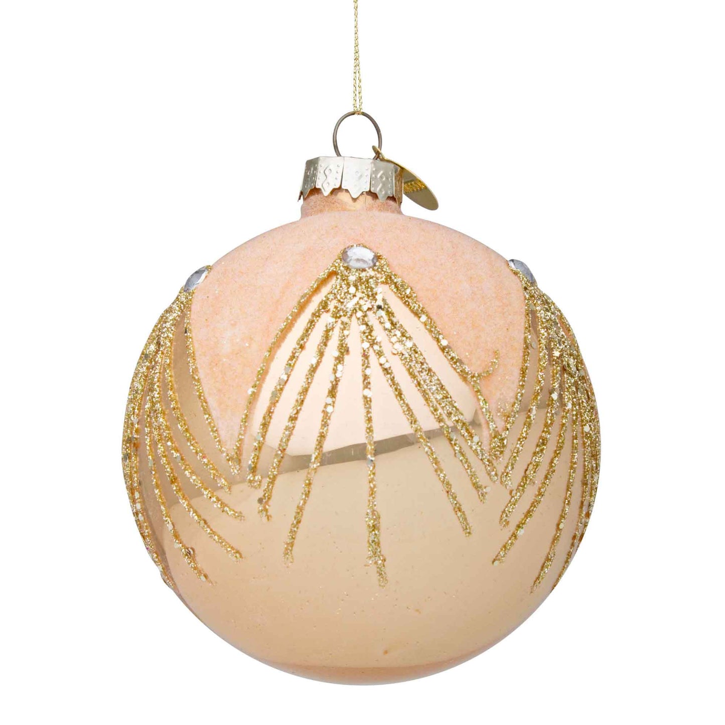 BIZZOTTO Addobbo Sfera Pallina Palla Albero di Natale Garnish Vetro 8cm Oro