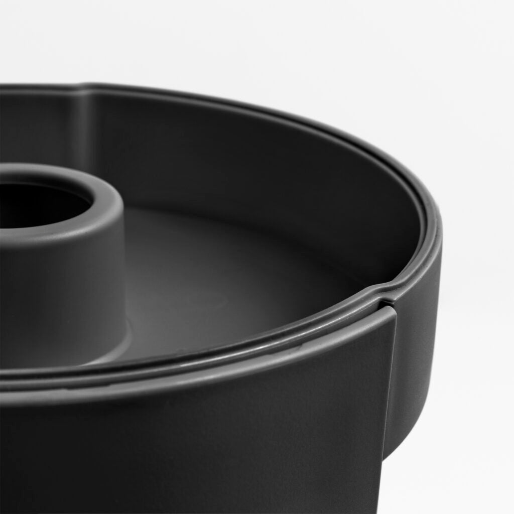 BLIM PLUS Roll Holder Stop 35cm Black Carbon Black Made in Italy 100% Recyclable