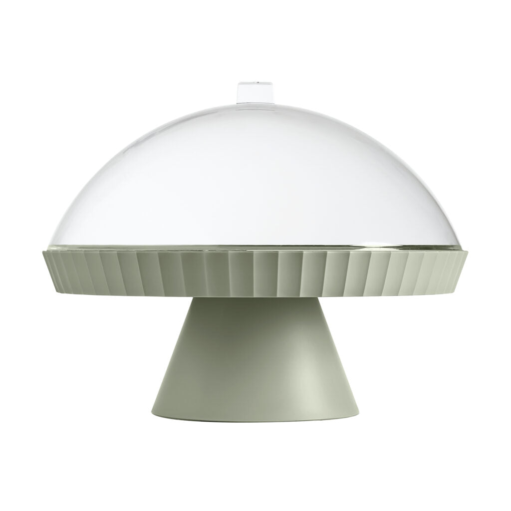 BLIM PLUS Agorà Cake Stand 30cm Forest Medium Green Made in Italy 100% Recyclable