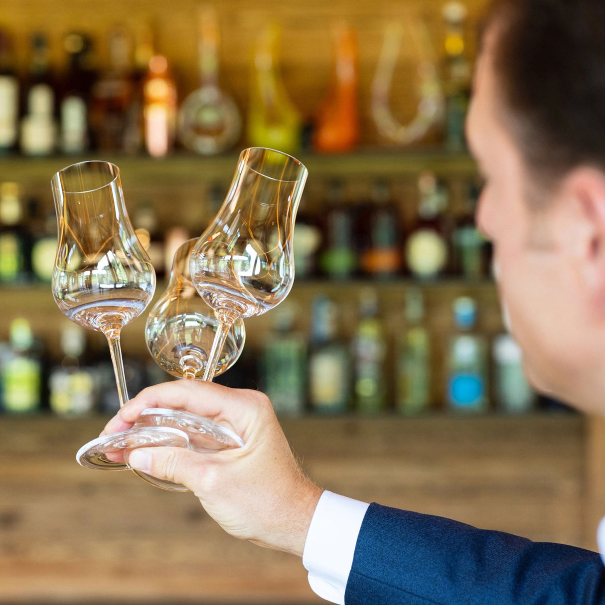 RIEDEL Bicchieri Calici Acquavite Grappa Set 4 Pezzi 200ml Cristallo