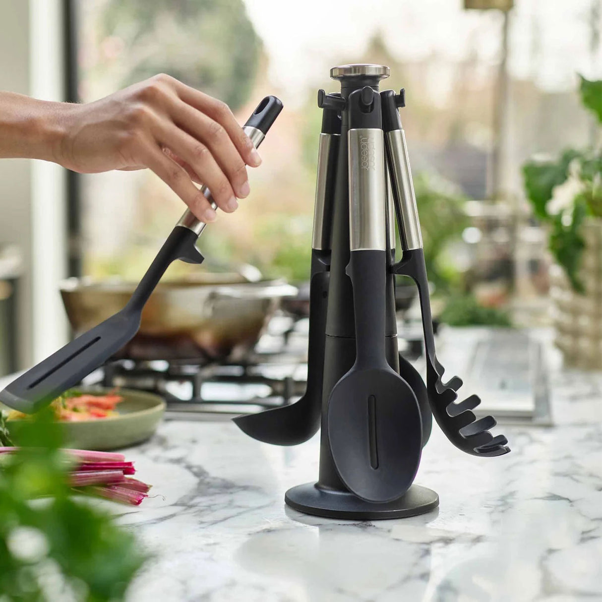 JOSEPH JOSEPH Elevate Set 5 Utensili da Cucina Mestoli 35cm