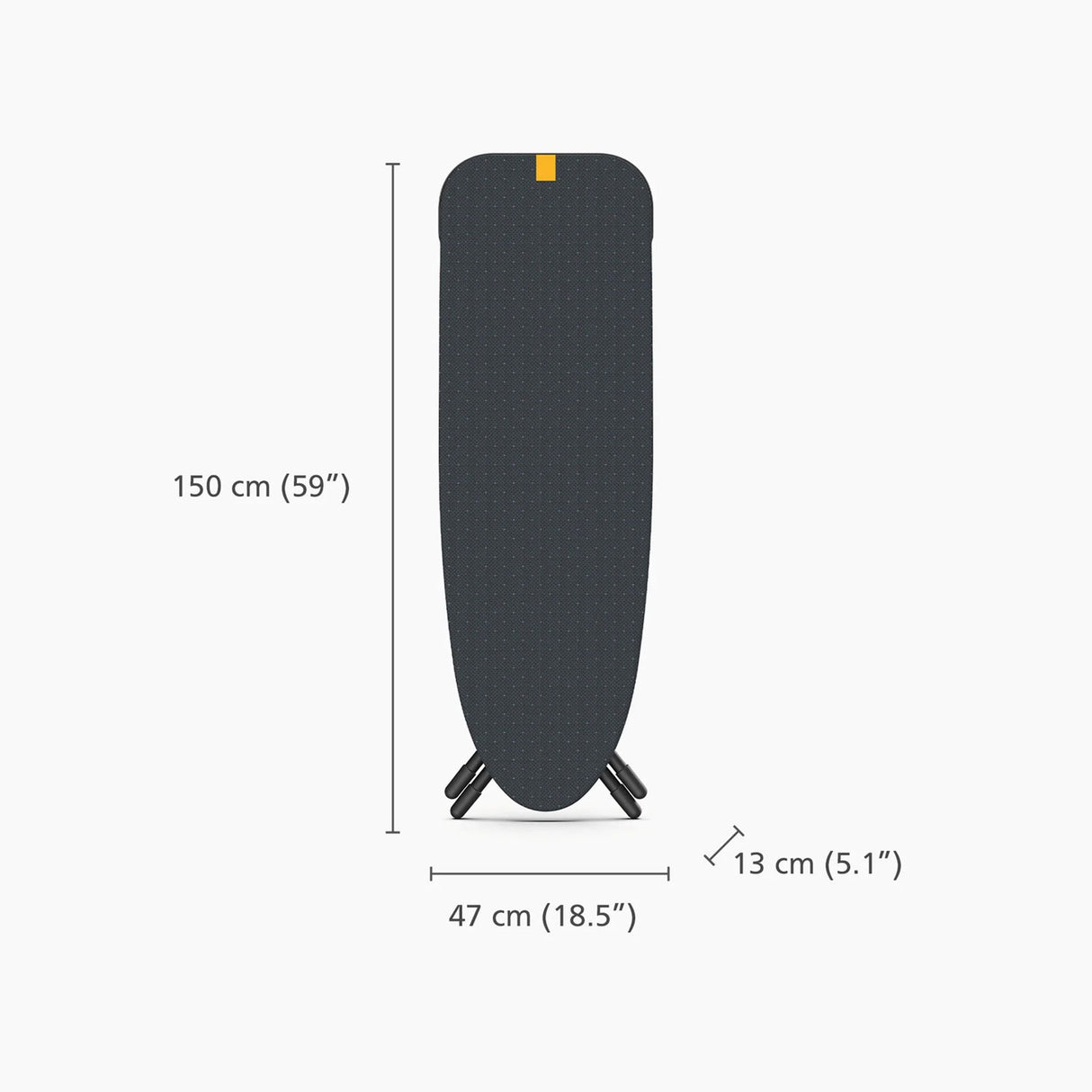 JOSEPH JOSEPH Glide Max Plus Ironing Board 135x45cm Advance Blue with Steam Iron Rest