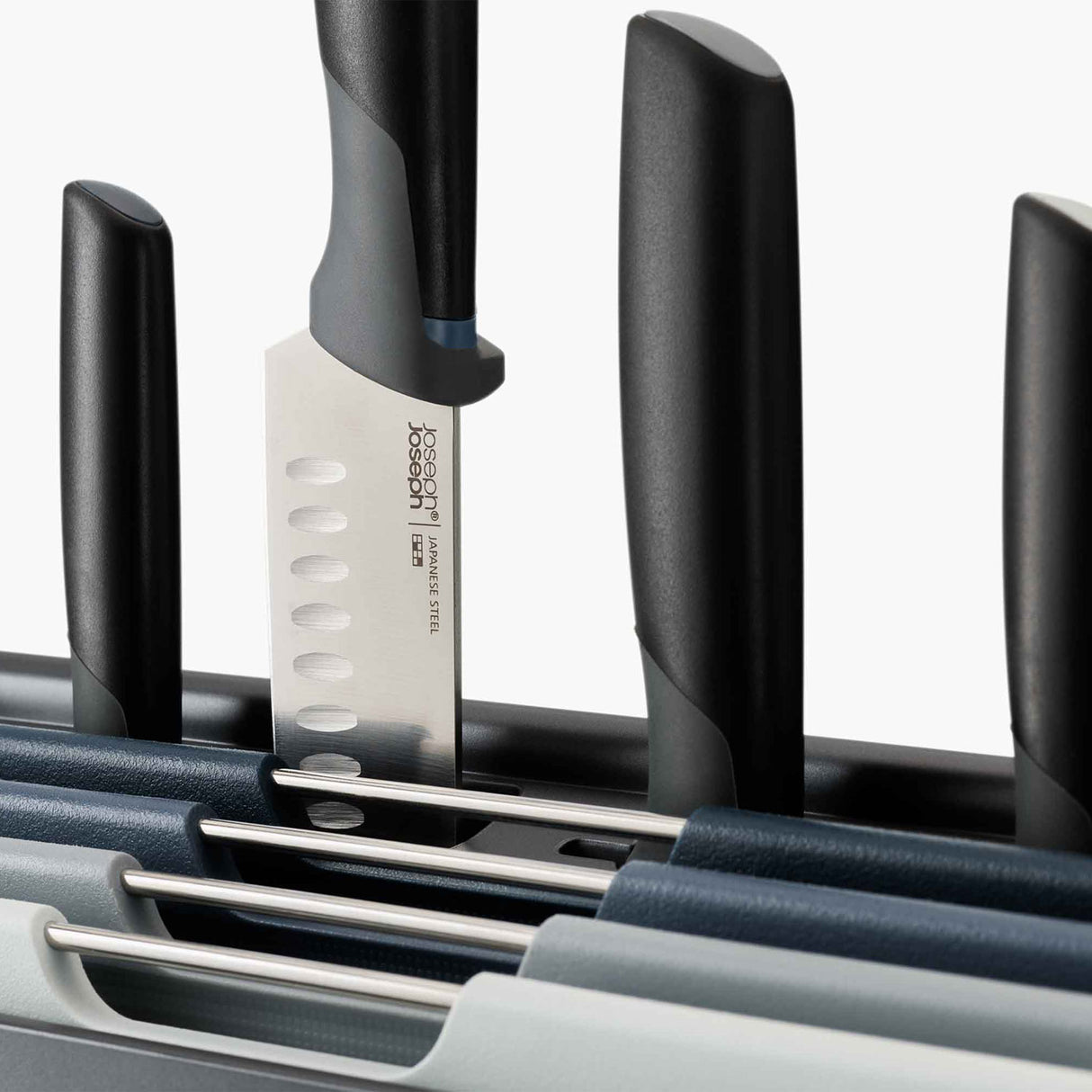 JOSEPH JOSEPH Folio Icon Plus Chopping Boards and Knives Set 8 Pieces Graphite