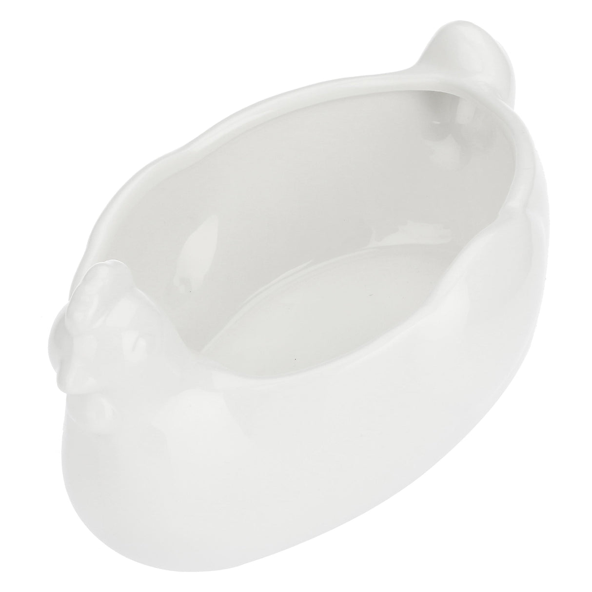 LA PORCELLANA BIANCA Fattoria Gallina Porta Uova 21,5x14cm Bianco Porcellana