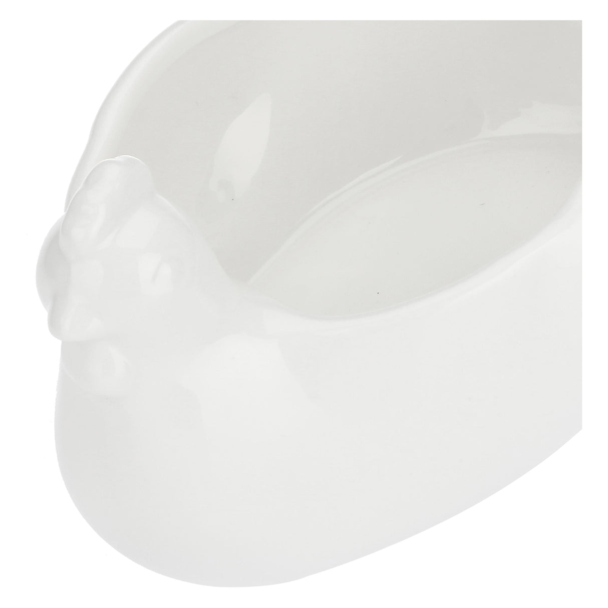 LA PORCELLANA BIANCA Fattoria Gallina Porta Uova 21,5x14cm Bianco Porcellana