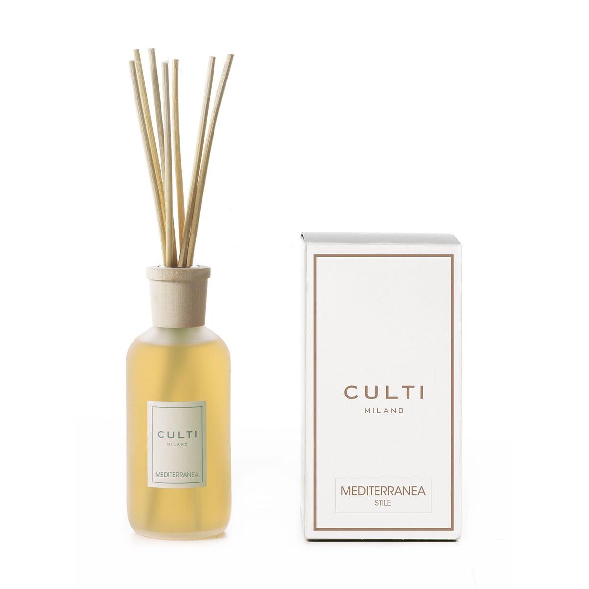 Diffusore bastoncini Culti Milano vetro satinato tappo acero 250 ml