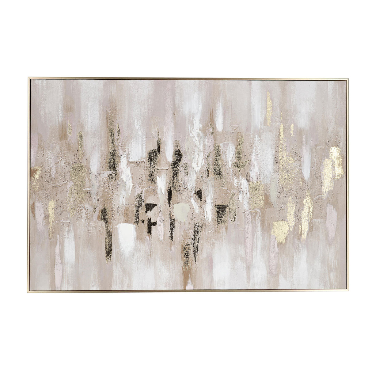 Quadro astratto Bizzotto su tela con dettagli oro 90x60 cm