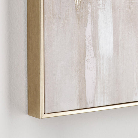 BIZZOTTO Quadro Dipinto su Tela Hannes Astratto Sfumature Oro 90x60cm