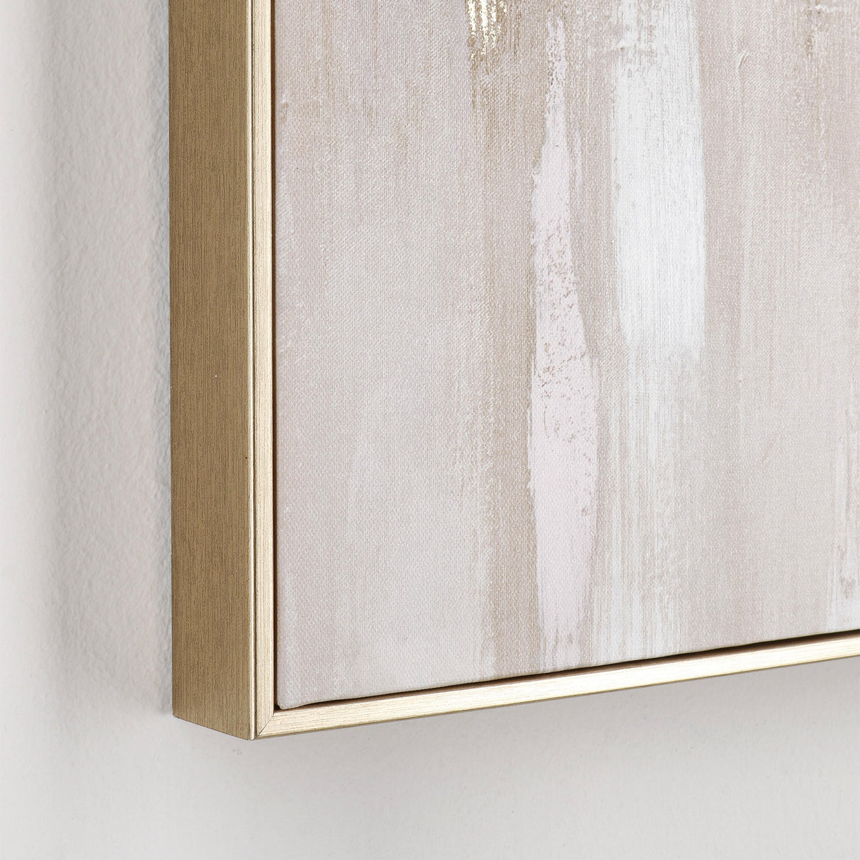 BIZZOTTO Quadro Dipinto su Tela Hannes Astratto Sfumature Oro 90x60cm