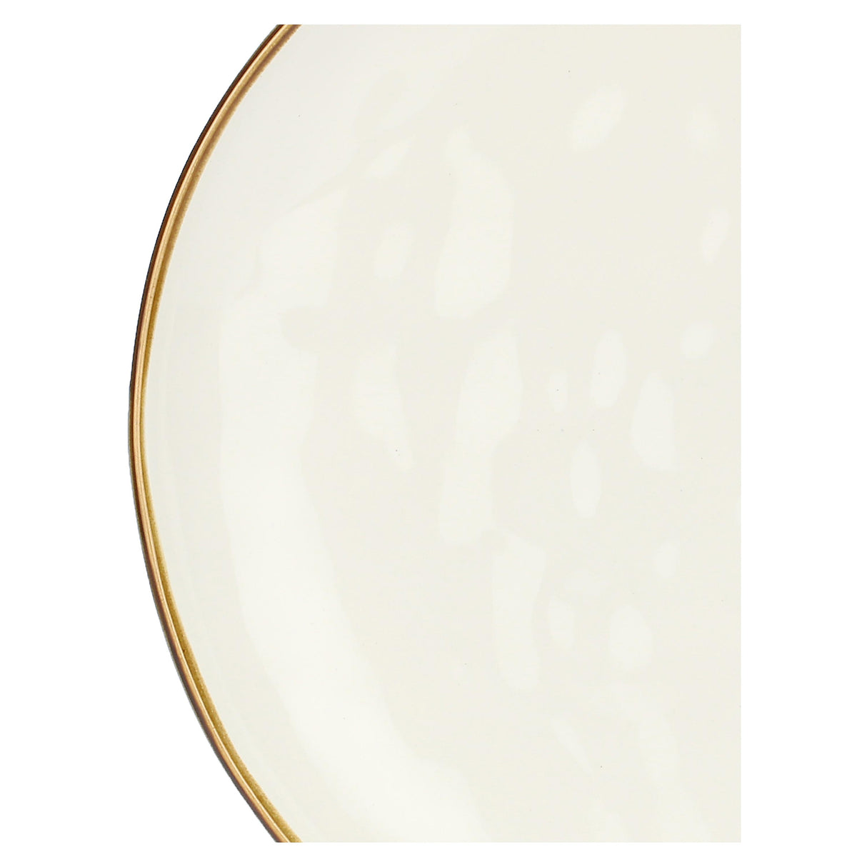 ROSE & TULIPANI Concerto Piatto Piano Avorio 27cm Set 4 Pezzi Stoneware