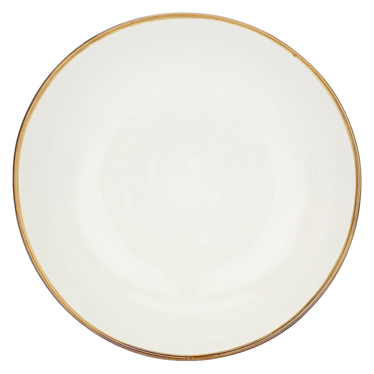 ROSE & TULIPANI Concerto Piatto Fondo Avorio 21cm Set 4 Pezzi Stoneware