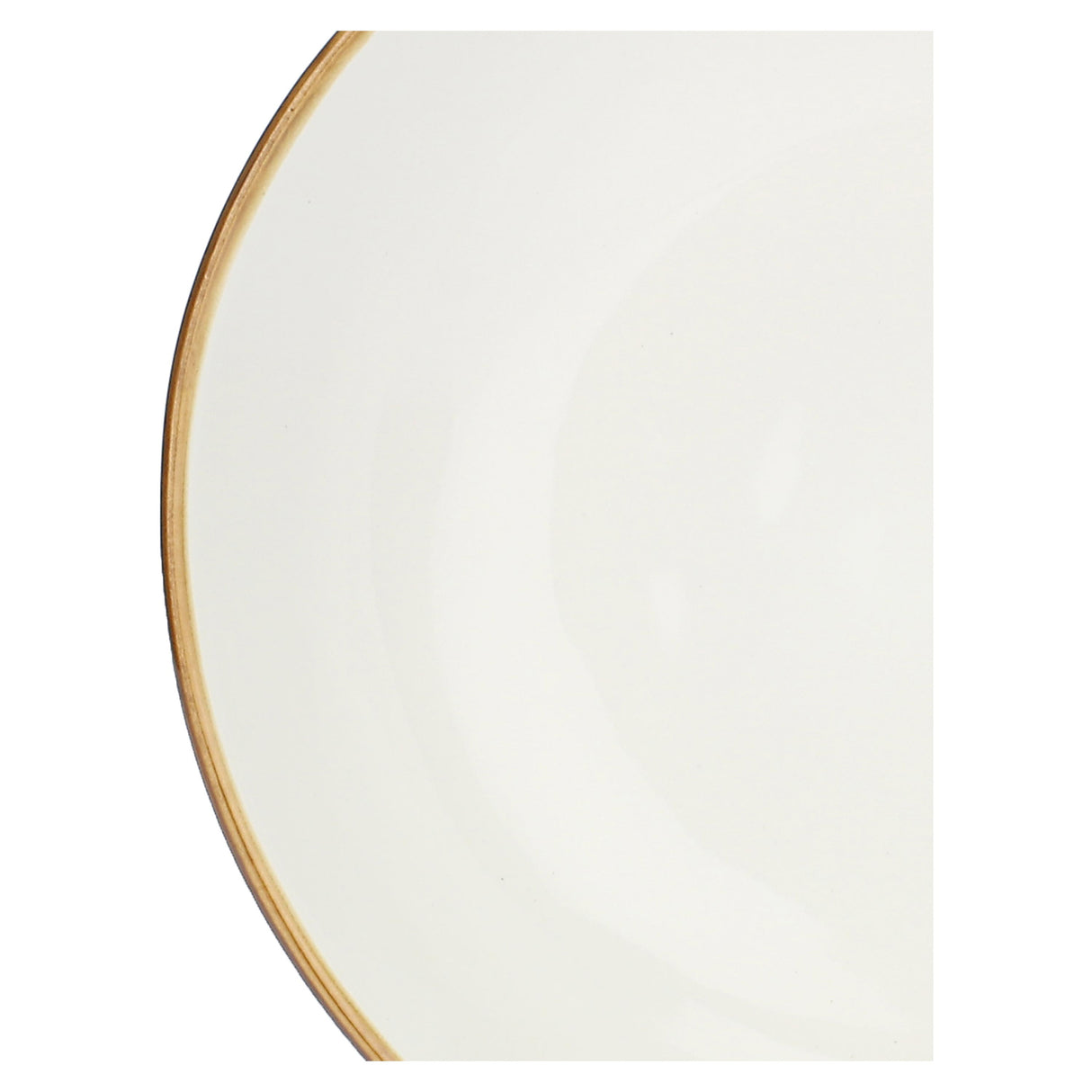 ROSE & TULIPANI Concerto Piatto Fondo Avorio 21cm Set 4 Pezzi Stoneware