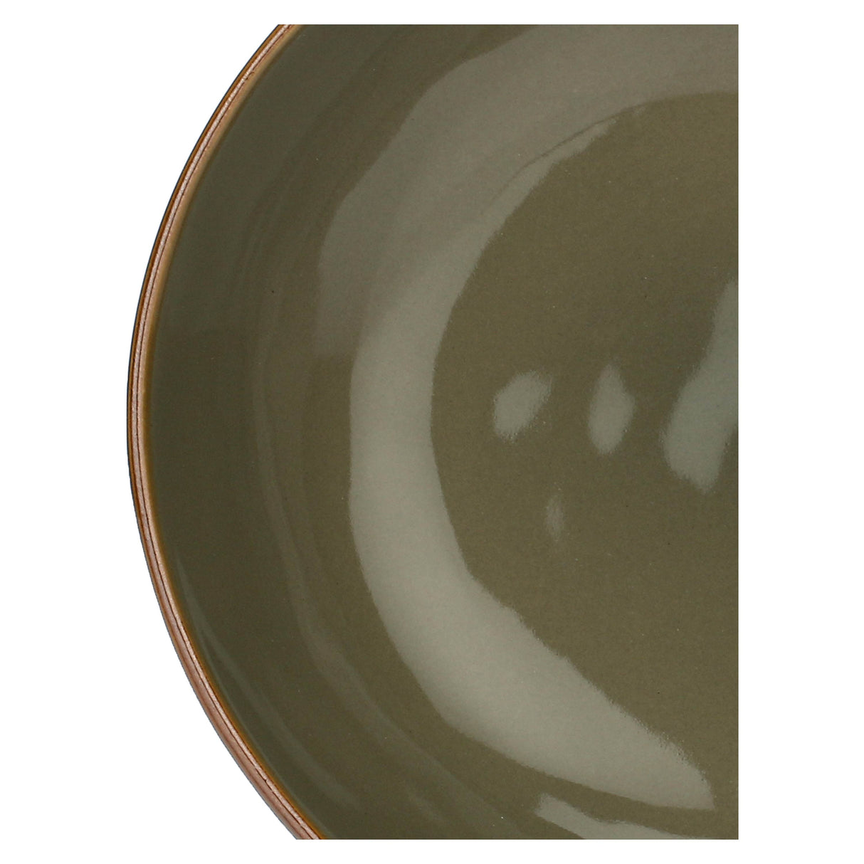 ROSE & TULIPANI Concerto Piatto Fondo Grigio Tortora 21cm Set 4 Pezzi Stoneware