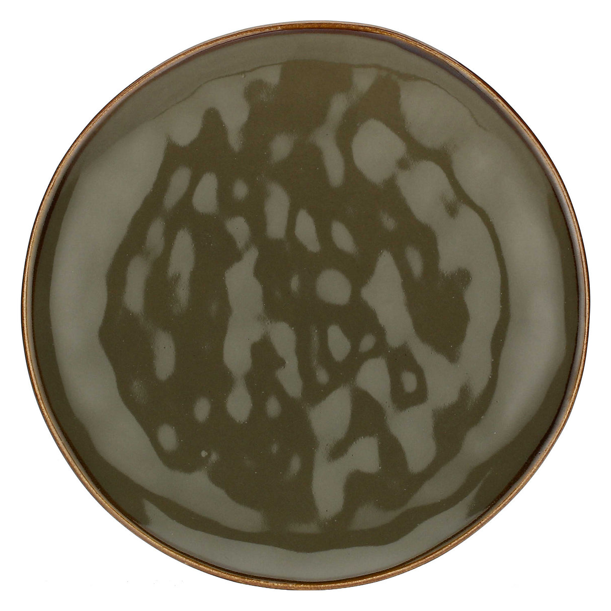 ROSE & TULIPANI Concerto Piatto Frutta Colazione Grigio Tortora 20cm Set 4 Pezzi Stoneware