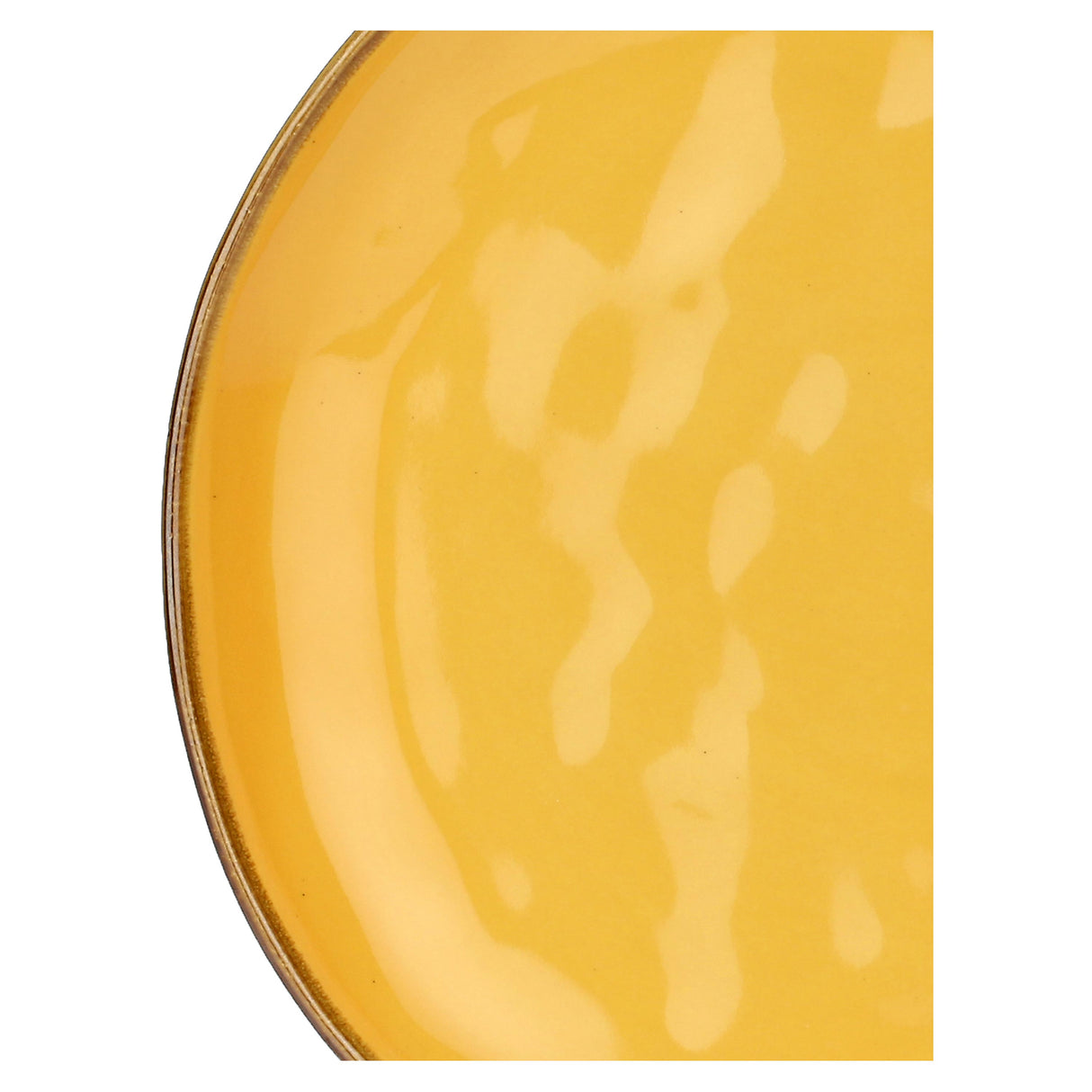 ROSE & TULIPANI Concerto Piatto Piano Ocra 27cm Set 4 Pezzi Stoneware