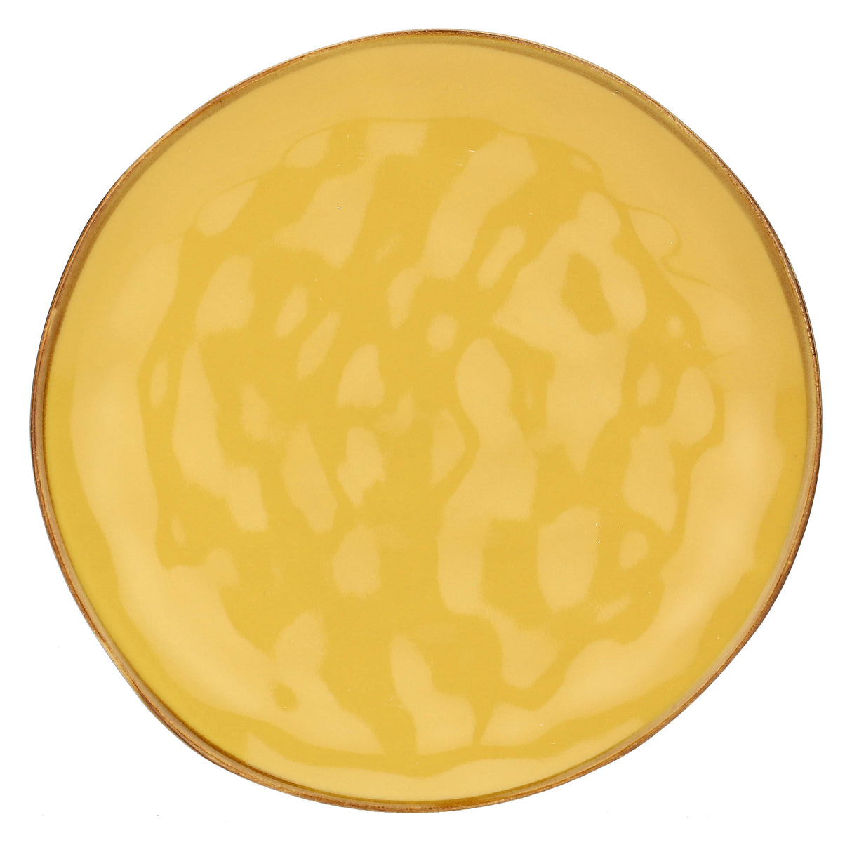 ROSE & TULIPANI Concerto Piatto Frutta Ocra 20cm Set 4 Pezzi Stoneware