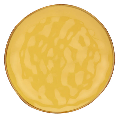ROSE & TULIPANI Concerto Piatto Frutta Ocra 20cm Set 4 Pezzi Stoneware