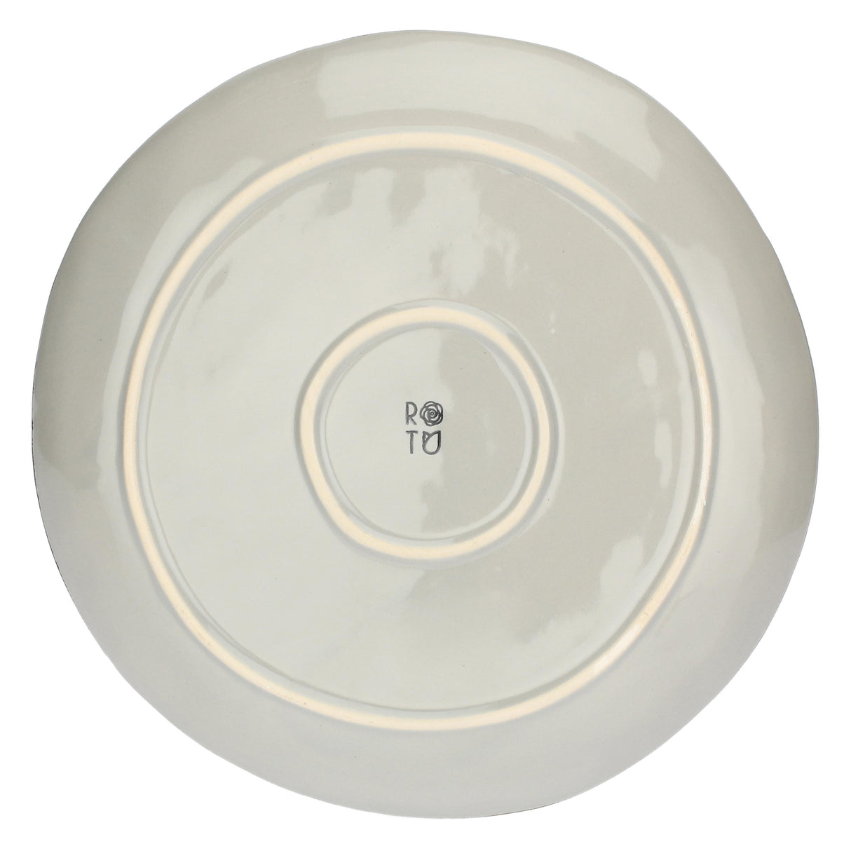 ROSE & TULIPANI Concerto Piatto Piano Grigio Perla 27cm Set 4 Pezzi Stoneware