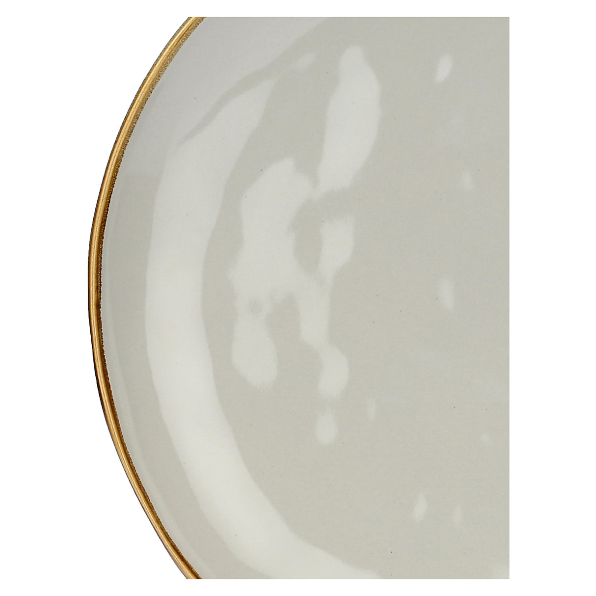 ROSE & TULIPANI Concerto Piatto Piano Grigio Perla 27cm Set 4 Pezzi Stoneware