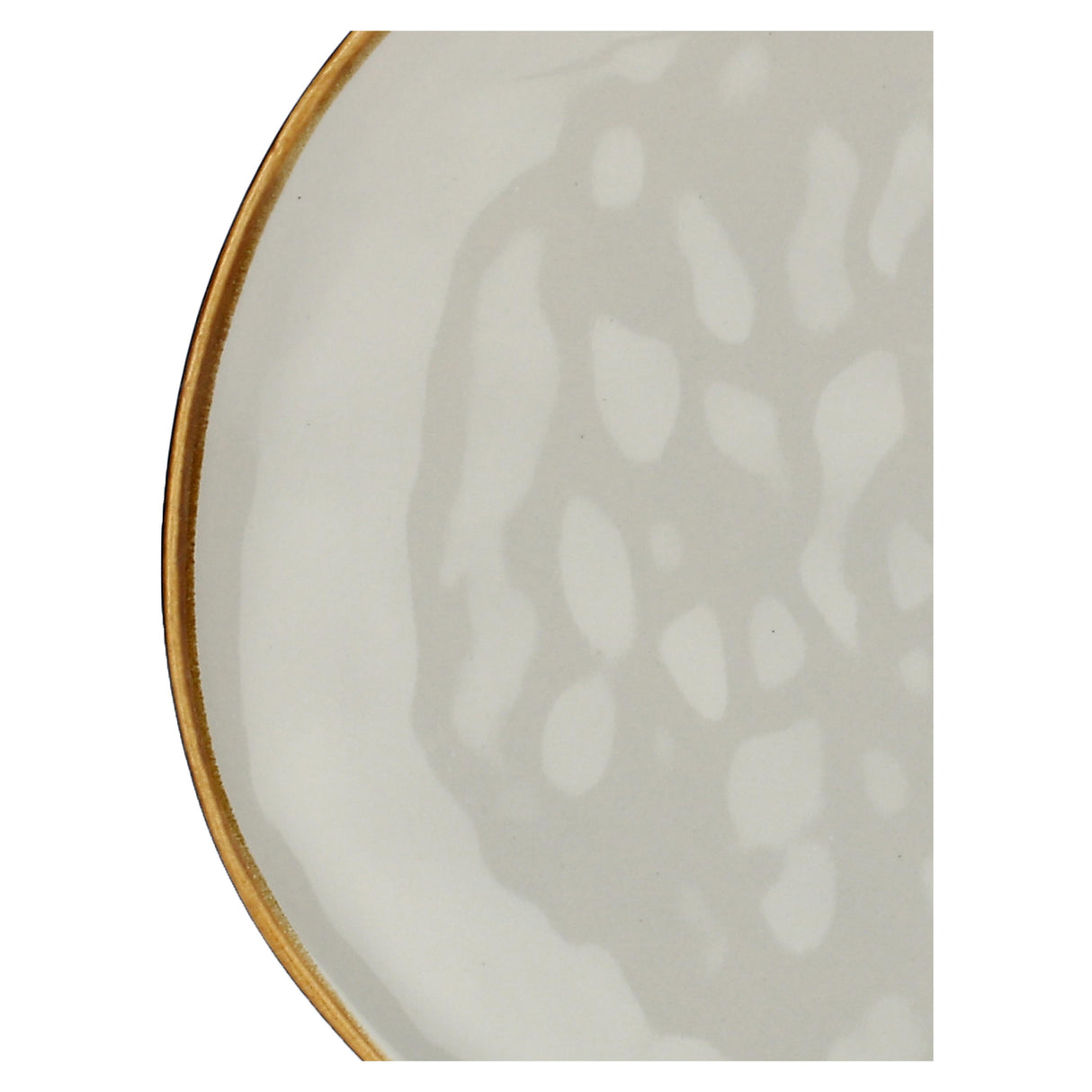 ROSE & TULIPANI Concerto Piatto Frutta Grigio Perla 20cm Set 4 Pezzi Stoneware