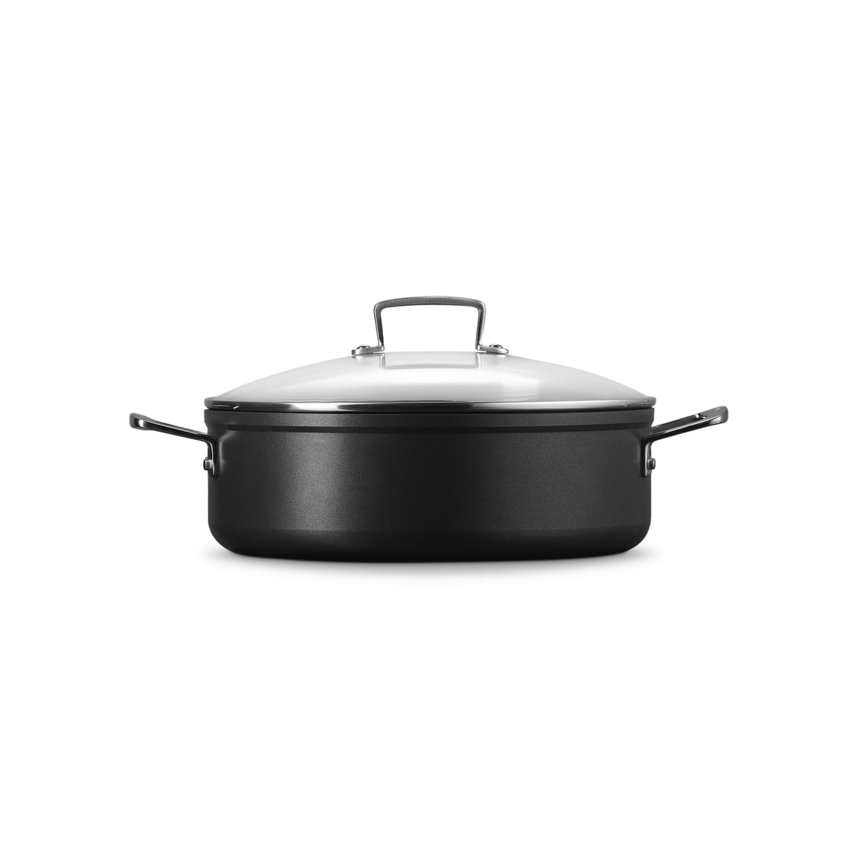 LE CREUSET Sauté in Alluminio Antiaderente 28cm con Coperchio in Vetro