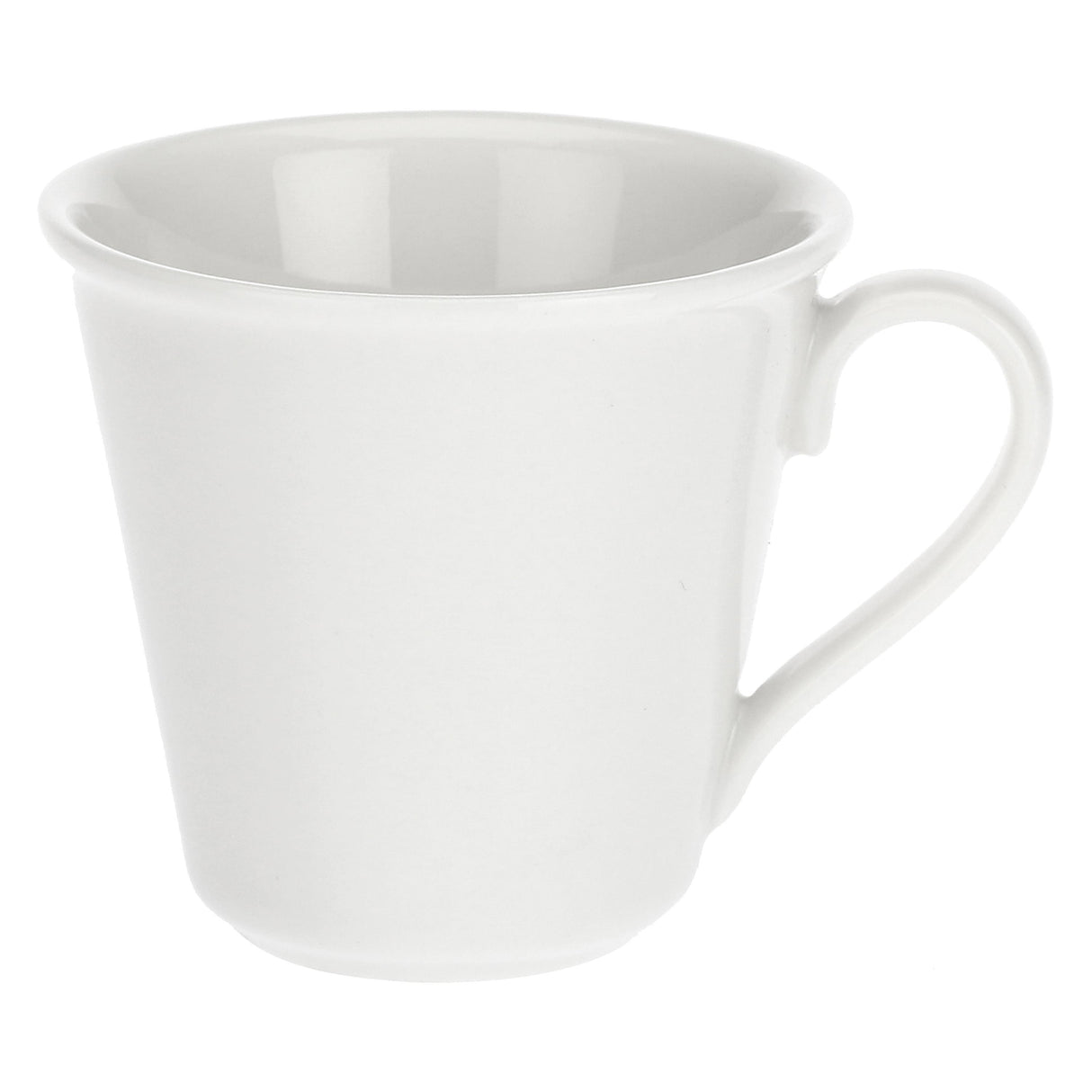 LA PORCELLANA BIANCA Bosco Set 6 Pezzi Tazza Caffè con Piattino 80ml Bianco