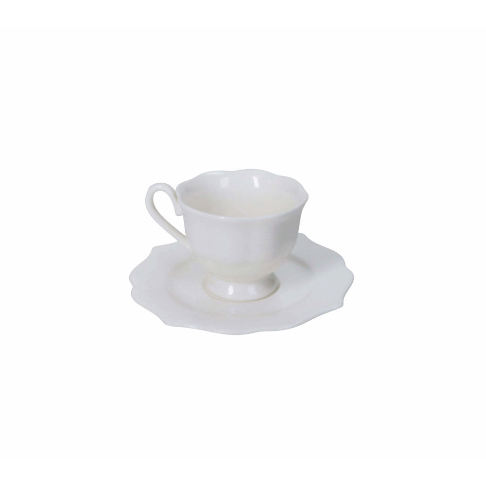 BRANDANI Queen Set 2 Pezzi Tazza Caffè Espresso 90ml Porcellana