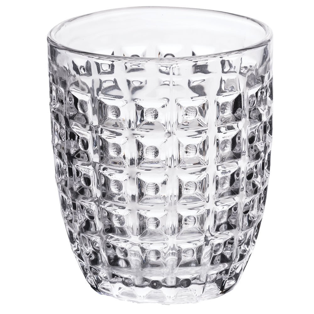 VILLA D'ESTE HOME TIVOLI Geometries Set 6 Pieces Water Glasses 350ml Colored Glass