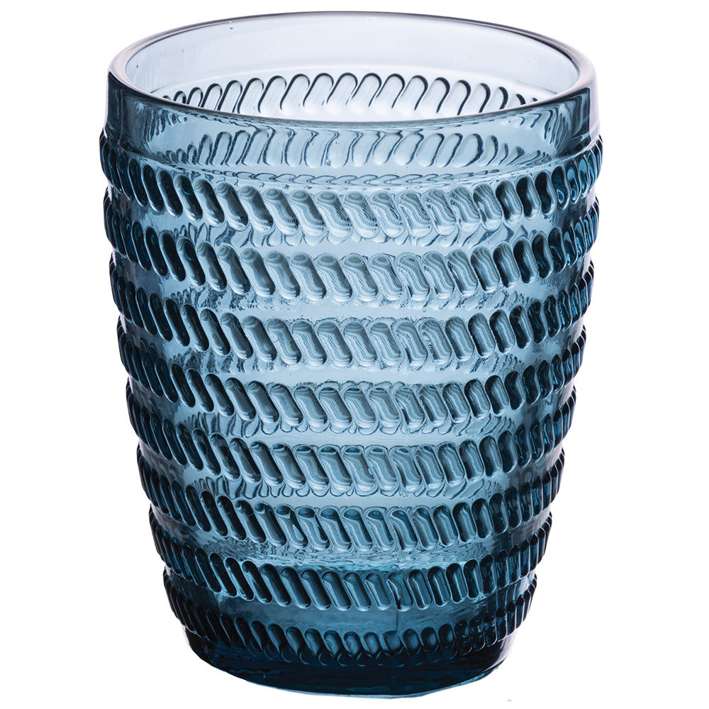 VILLA D'ESTE HOME TIVOLI Geometries Set 6 Pieces Water Glasses 350ml Colored Glass