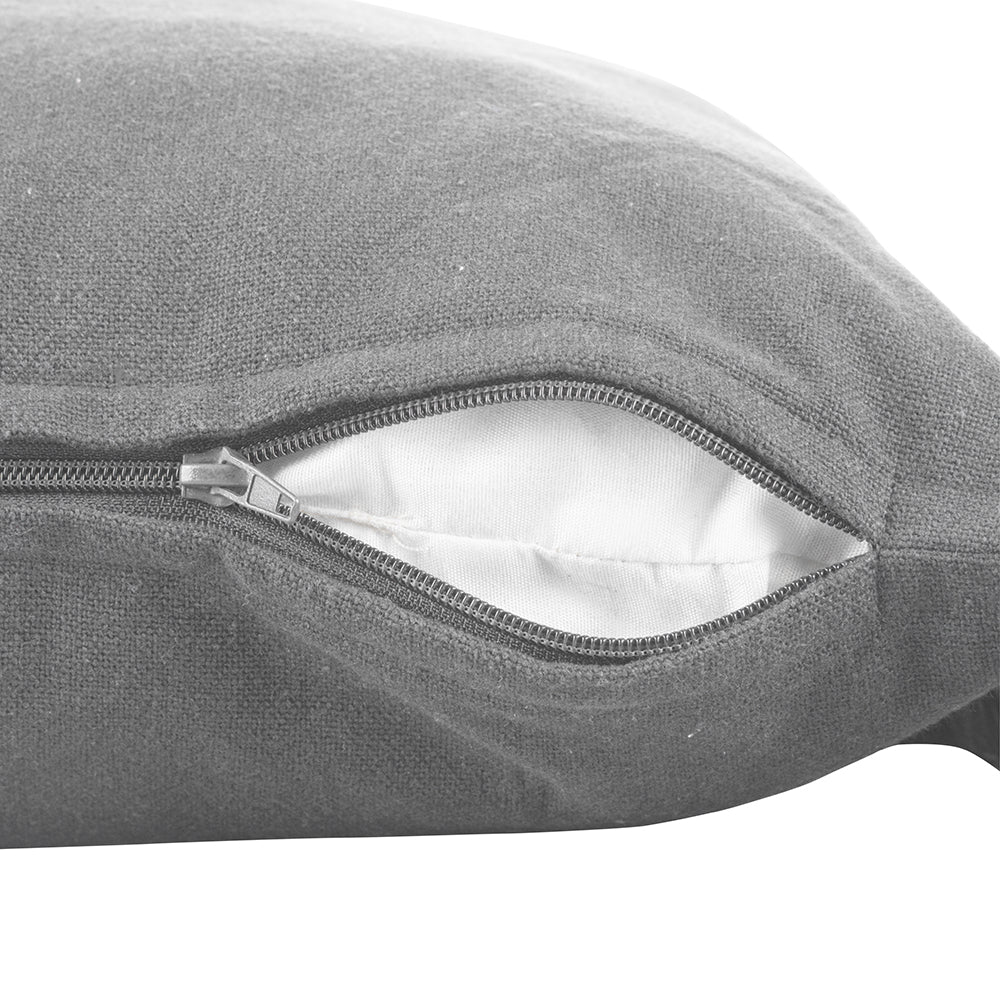 VILLA D'ESTE HOME TIVOLI Cuscino con Nappine Grigio 45x45cm Cotone 100%