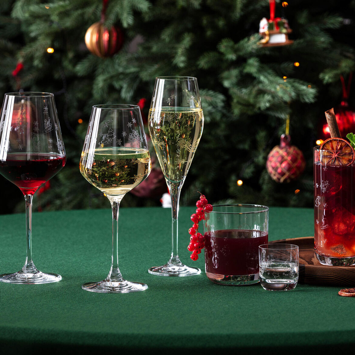 VILLEROY & BOCH Toy's Delight Bicchiere Bicchierino da Shot Set 4 Pezzi 40ml Cristallo Tavola di Natale