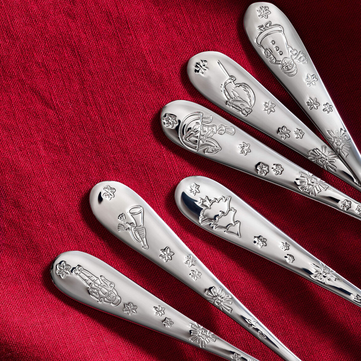 VILLEROY & BOCH Toy's Delight Cucchiaini da Caffè Dolce Set 6 Pezzi Acciaio Inox Tavola di Natale