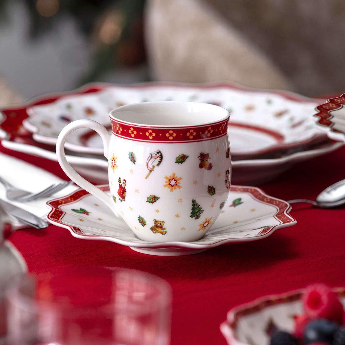 VILLEROY & BOCH Toy's Delight Tazza MUG con Manico Piccola 230ml Porcellana Tavola Natalizia