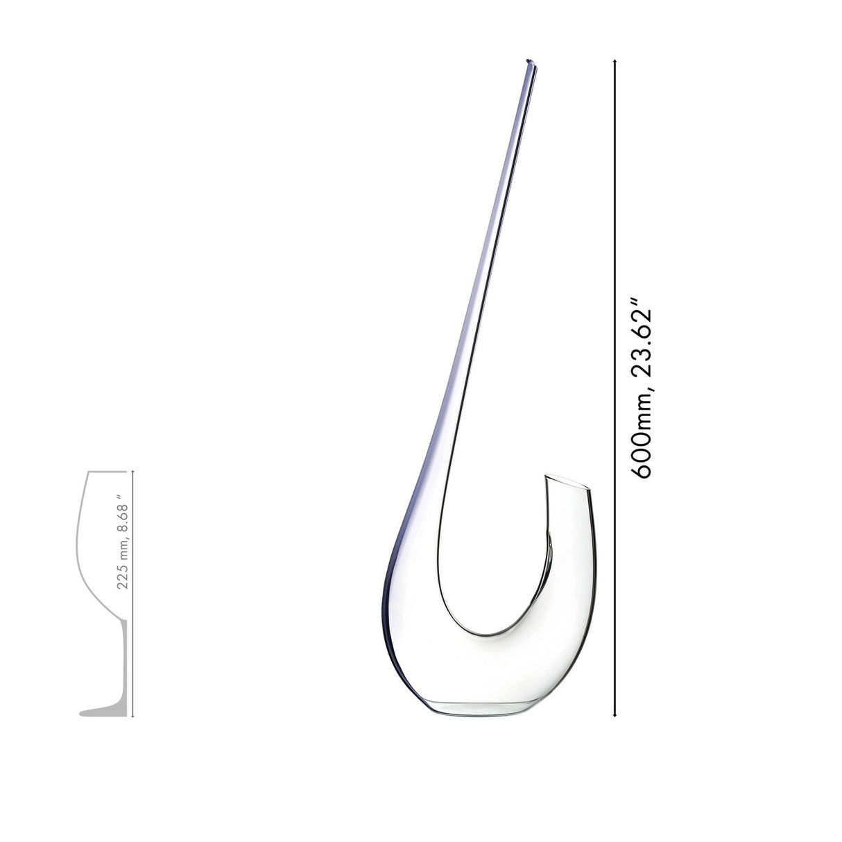 RIEDEL Decanter Winewings 850 Cristallo Fatto a Mano