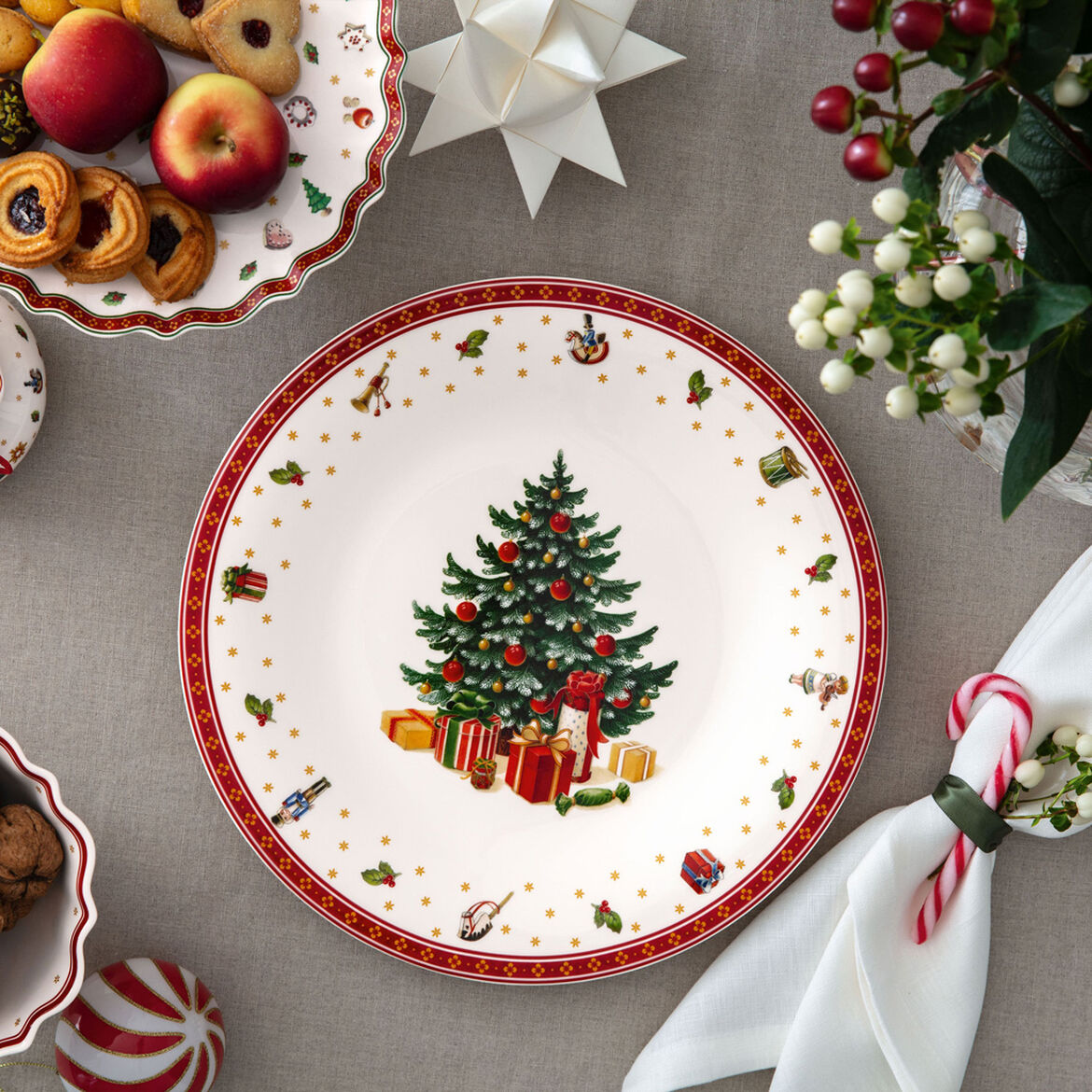 VILLEROY & BOCH Toy's Delight Specials Piatto Segnaposto Rotondo 30cm Tavola Natale