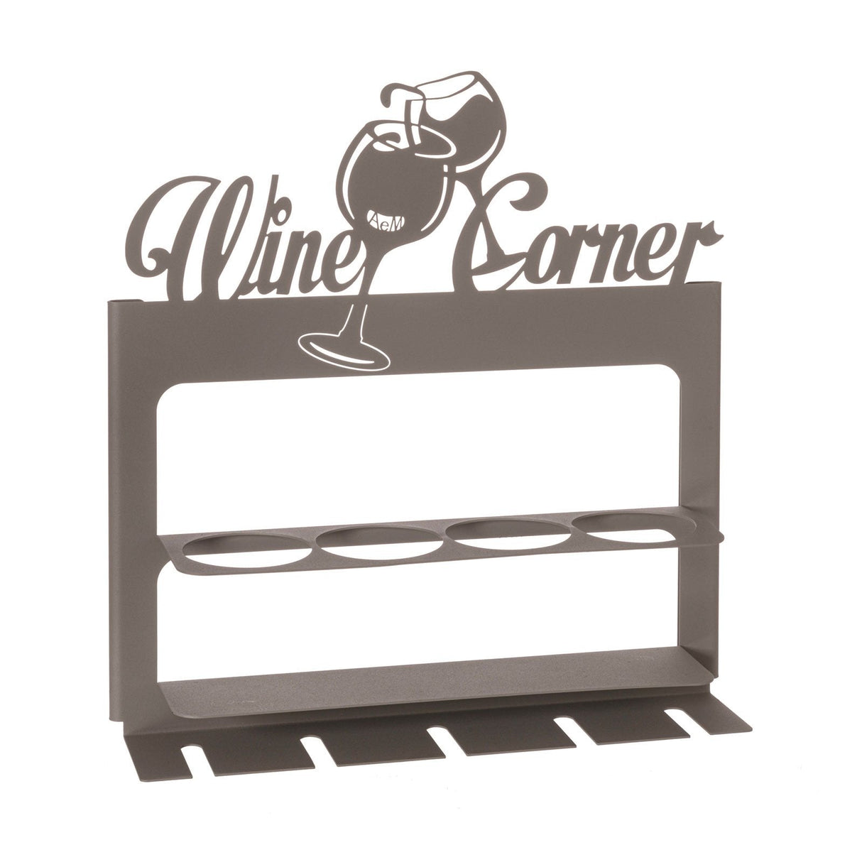 ARTI & MESTIERI Porta Bottiglie da Parete Moderno Wine Corner Fango