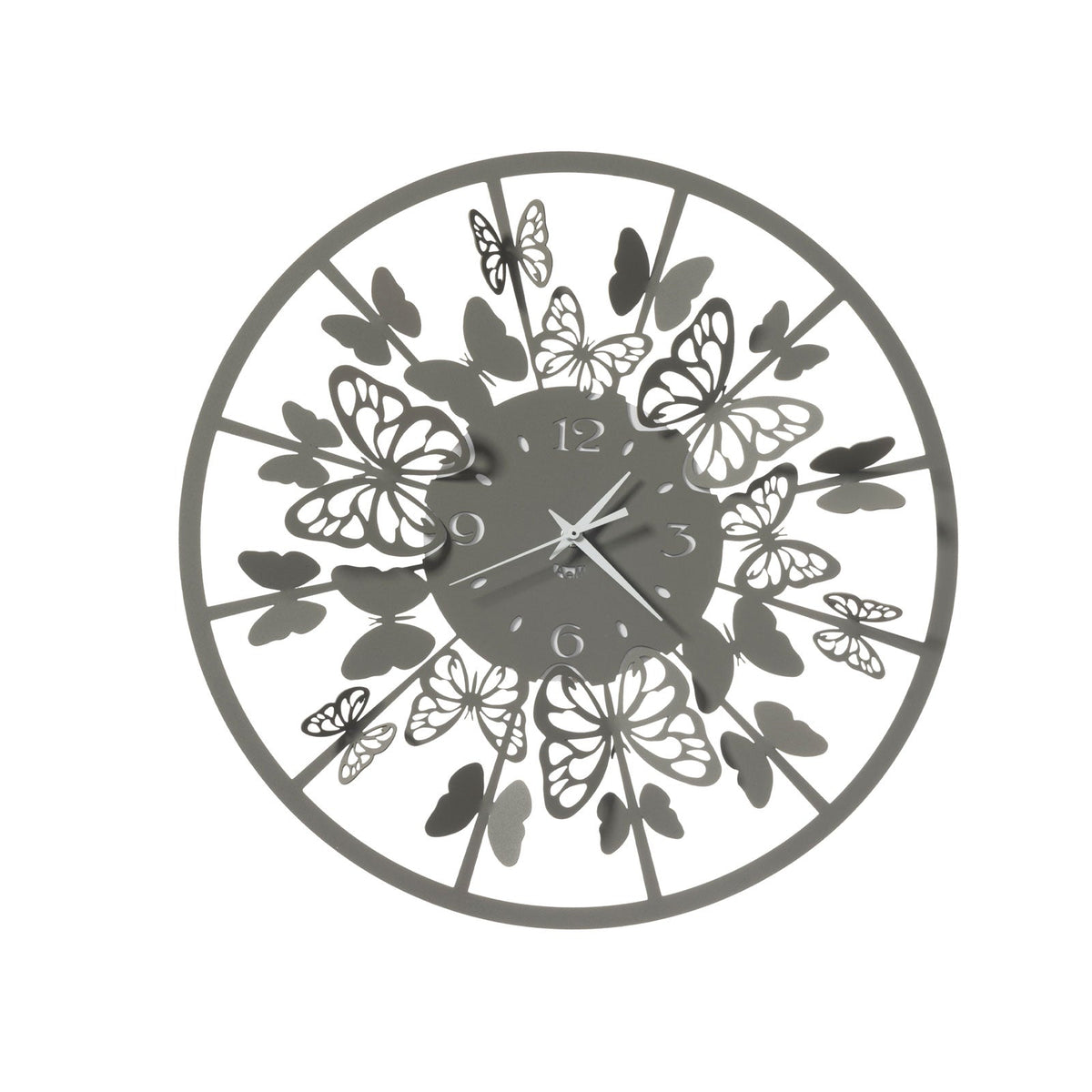ARTI & MESTIERI Orologio da Parete di Design Sfarfallio Piccolo Fango
