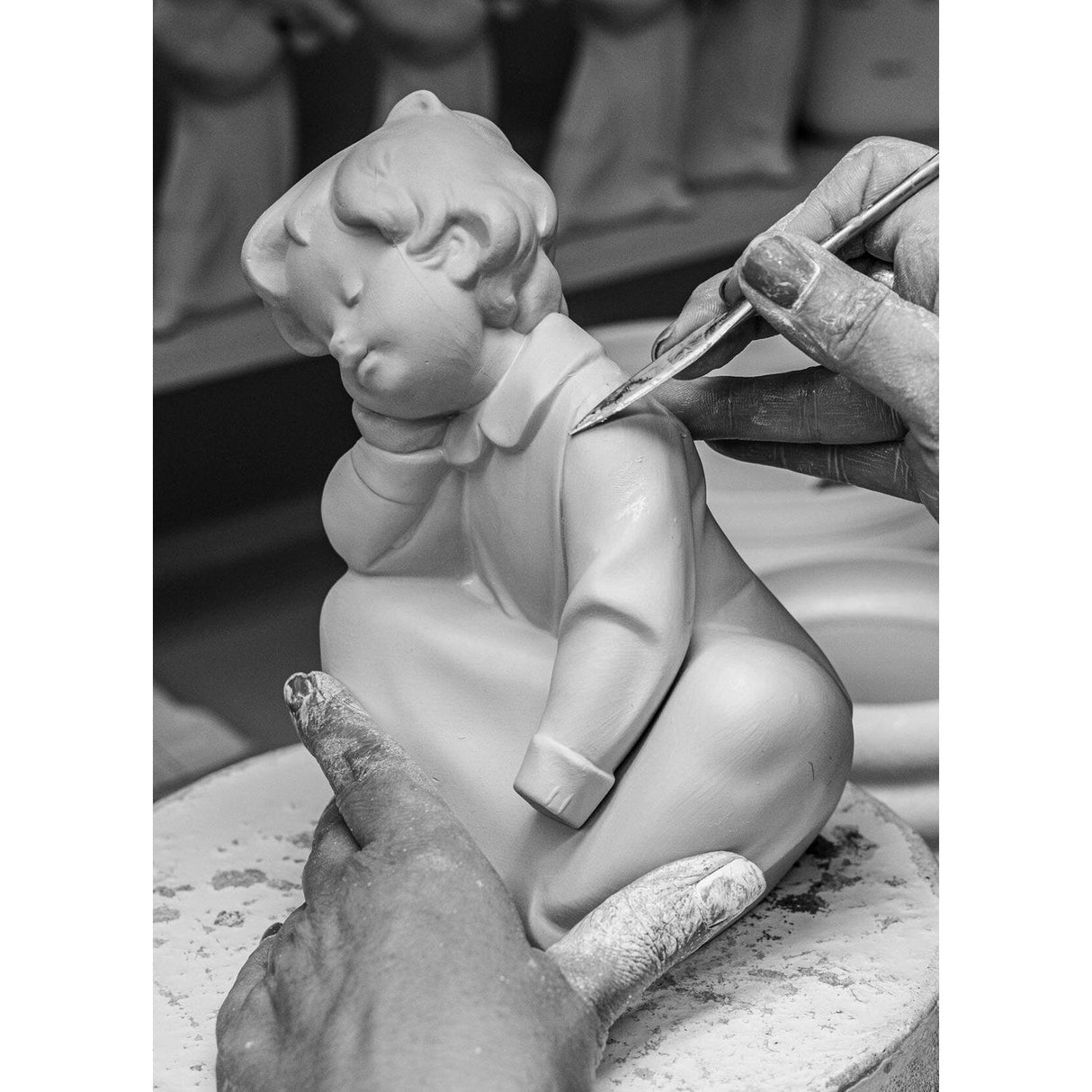 LLADRO' Figurina Angioletto 15x12cm Porcellana