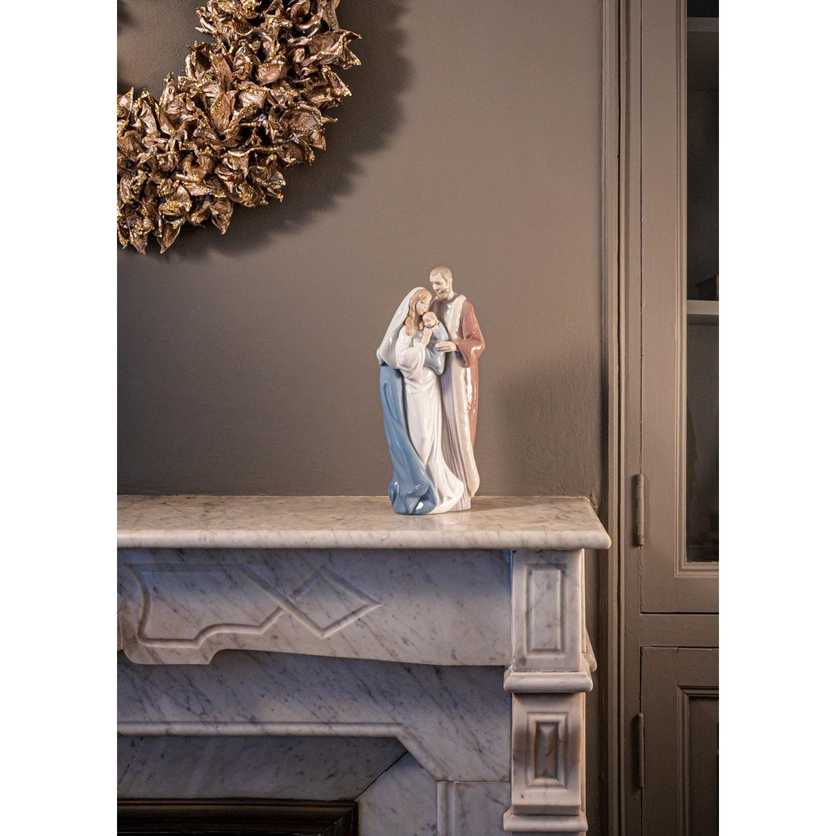 LLADRO' Figurina Sacra Famiglia 33x15cm Porcellana