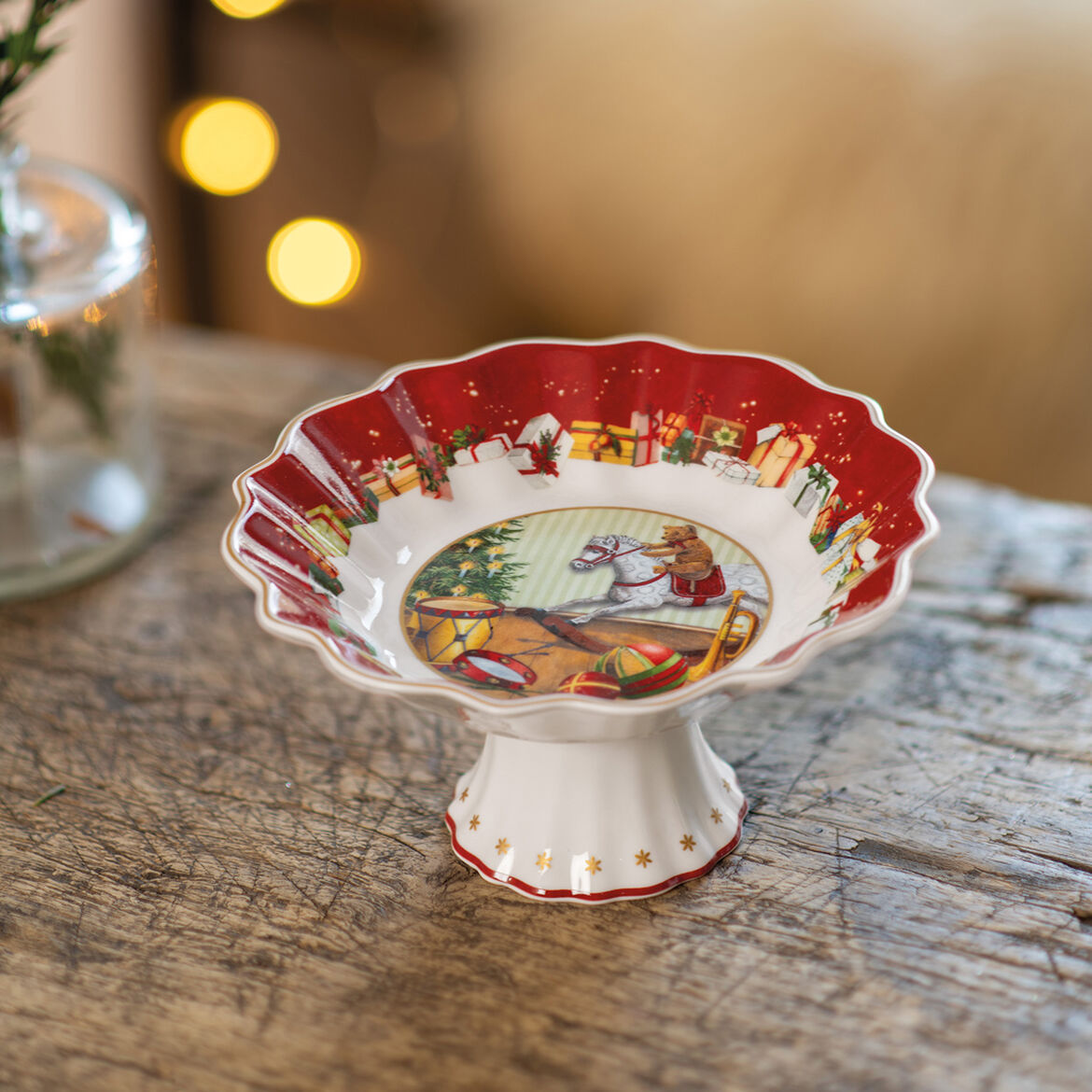 VILLEROY & BOCH Toy's Fantasy Ciotola con Piede 14,5cm Tavola Natalizia Natale