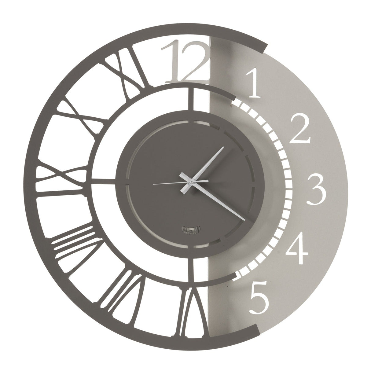 ARTI & MESTIERI Orologio da Parete Particolare Full Metal Jack Grande Avorio E Fango