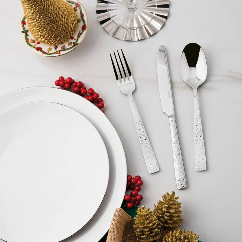 SAMBONET Cometa Servizio Tavola Posate 24 Pezzi Natale Acciaio Inox 52534-81