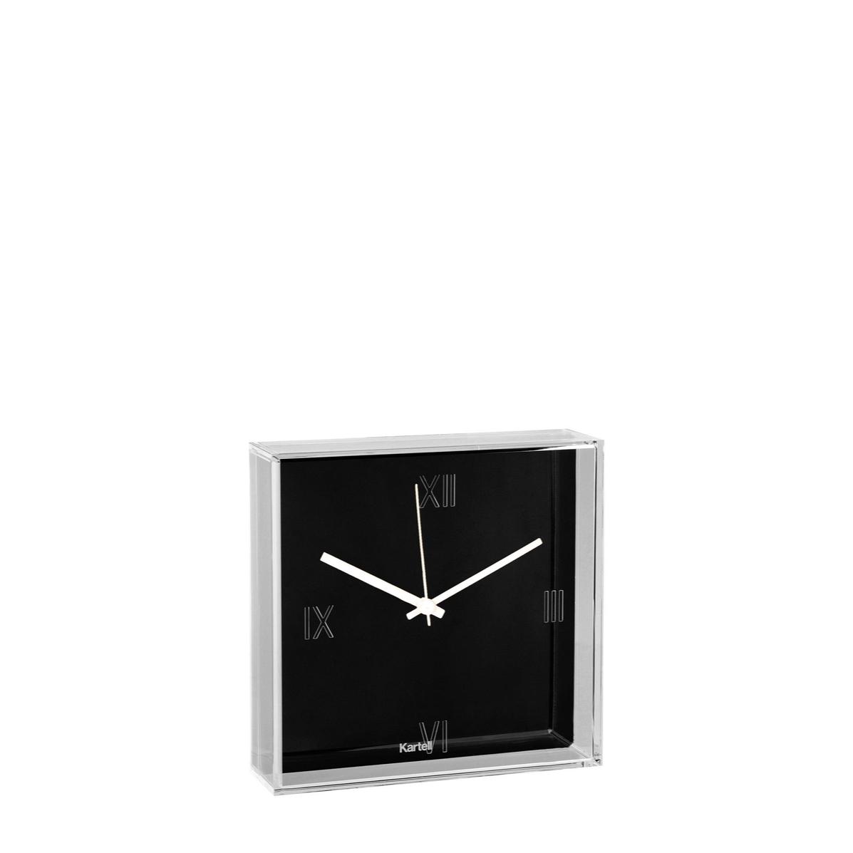 KARTELL Tic&Tac Orologio da Parete e da Tavolo Nero 30x30cm PMMA