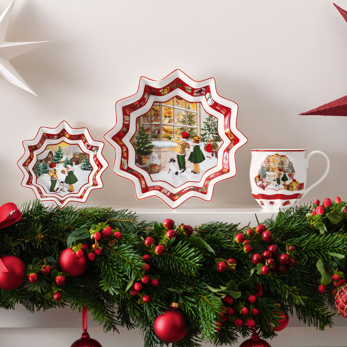 VILLEROY & BOCH Toy's Fantasy Ciotola Coppa Sorpresa 16,5cm Porcellana Tavola di Natale