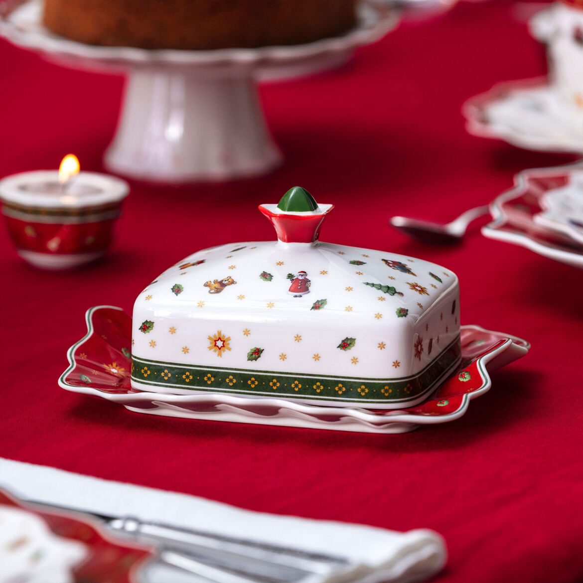 VILLEROY & BOCH Toy's Delight Burriera 12,5x15,5x6cm Porcellana Tavola di Natale