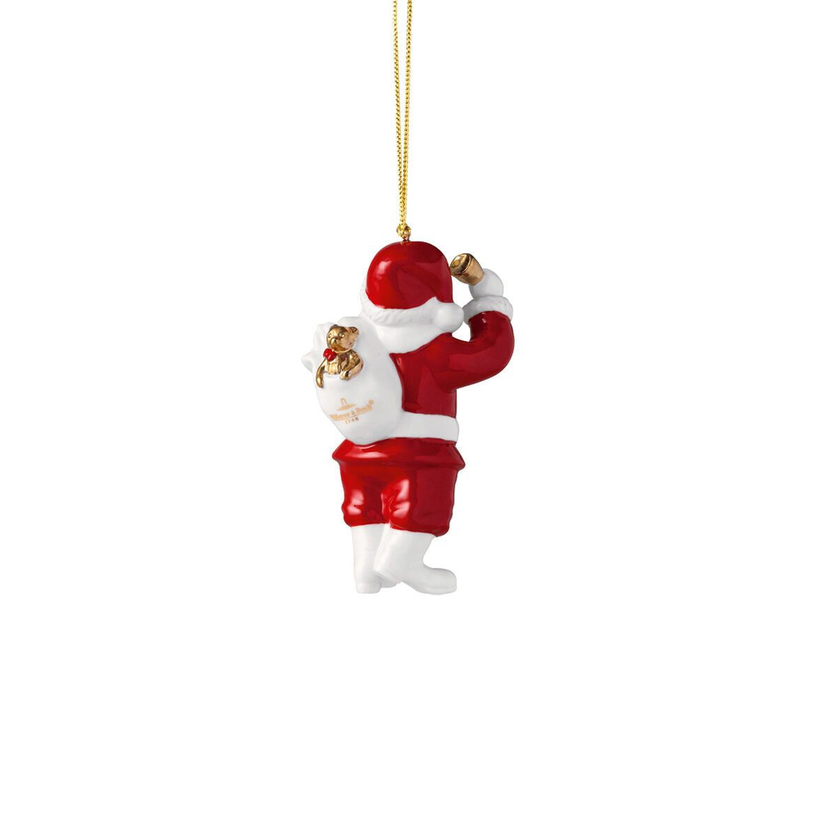 VILLEROY & BOCH Annual Ornaments 2024 Addobbo per Albero di Natale Babbo Natale 10,5cm Porcellana