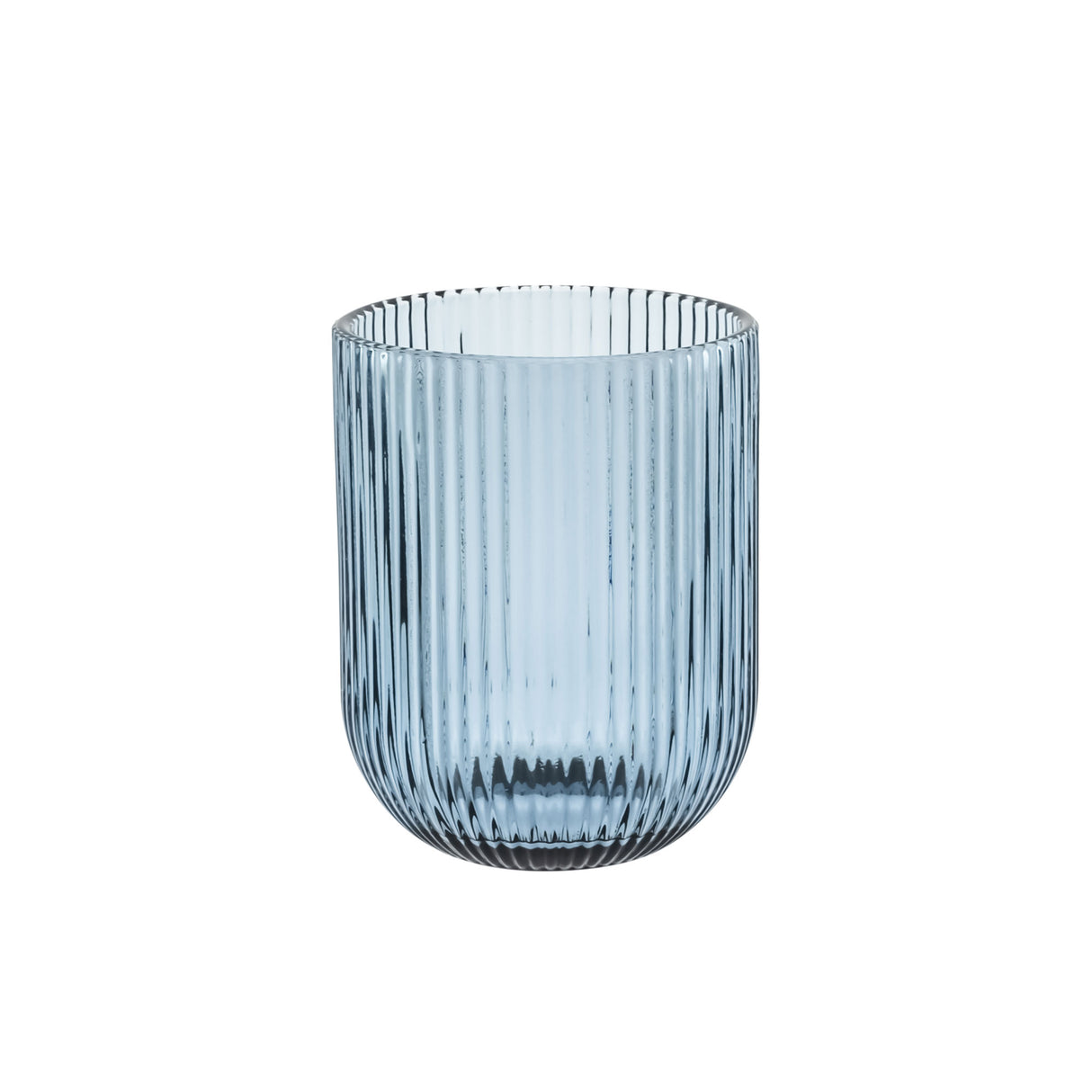 ROSE & TULIPANI Twisty Bicchiere Acqua Set 6 Pezzi 260ml Blu Vetro