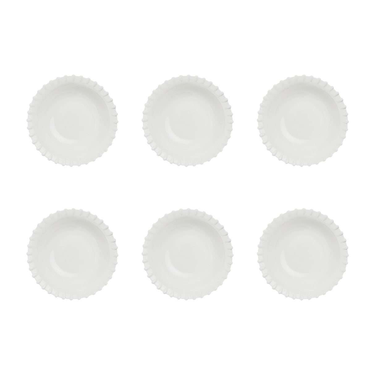 LA PORCELLANA BIANCA Romeo Piatto Fondo Set 6 Pezzi 21cm Bianco Porcellana