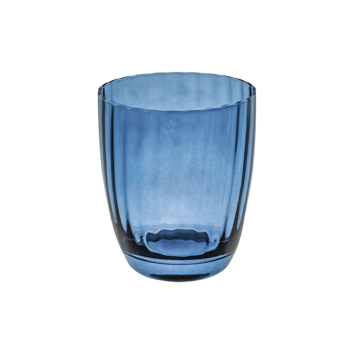 ROSE & TULIPANI Prismia Bicchiere Acqua Set 6 Pezzi 310ml Blu Pasta di Vetro