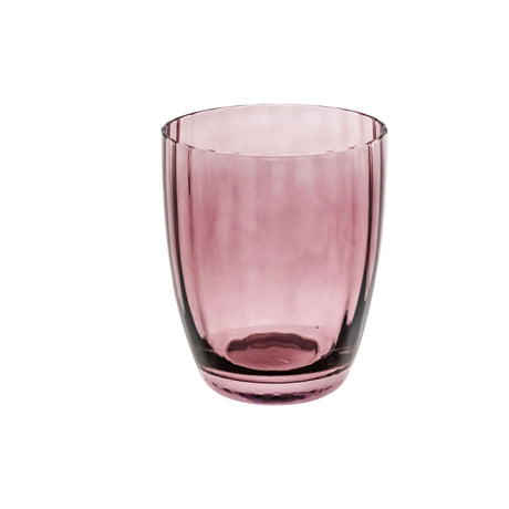 ROSE & TULIPANI Prismia Bicchiere Acqua Set 6 Pezzi 310ml Rosa Pasta di Vetro